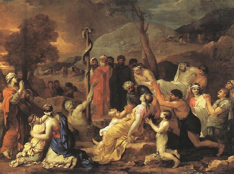 Moses and the Brazen Serpent, Bourdon, Sebastien